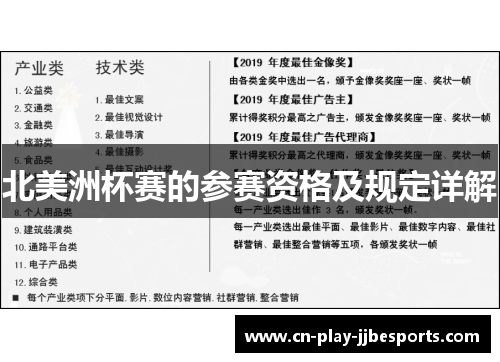 北美洲杯赛的参赛资格及规定详解